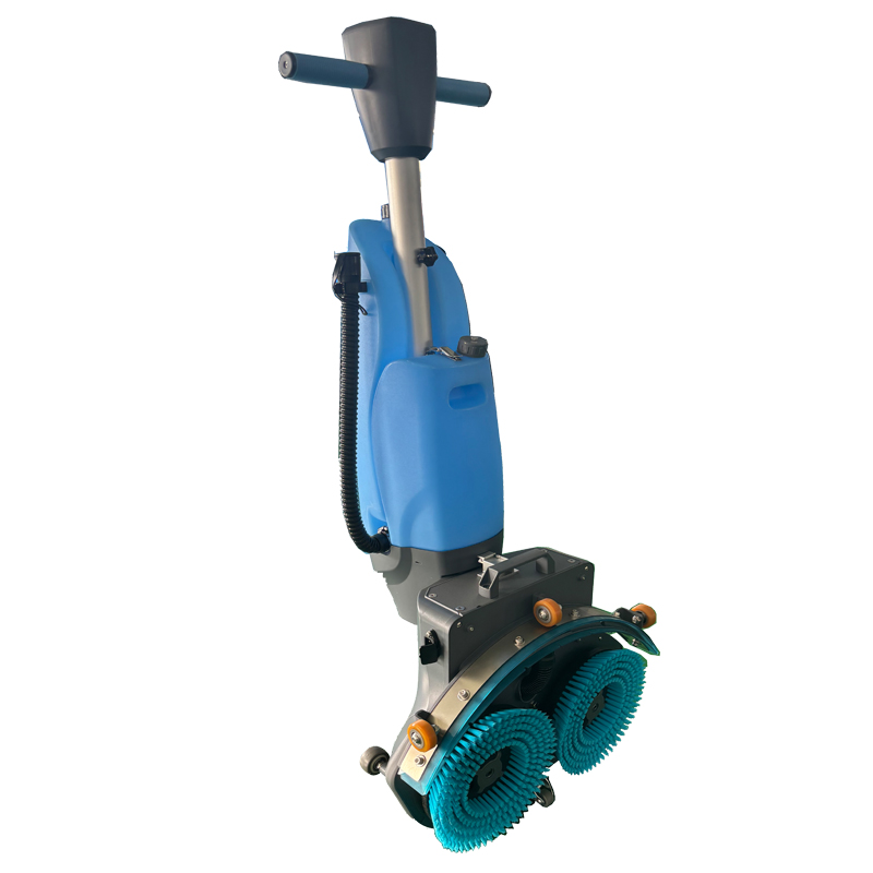 double brushes rotary mini floor scrubber