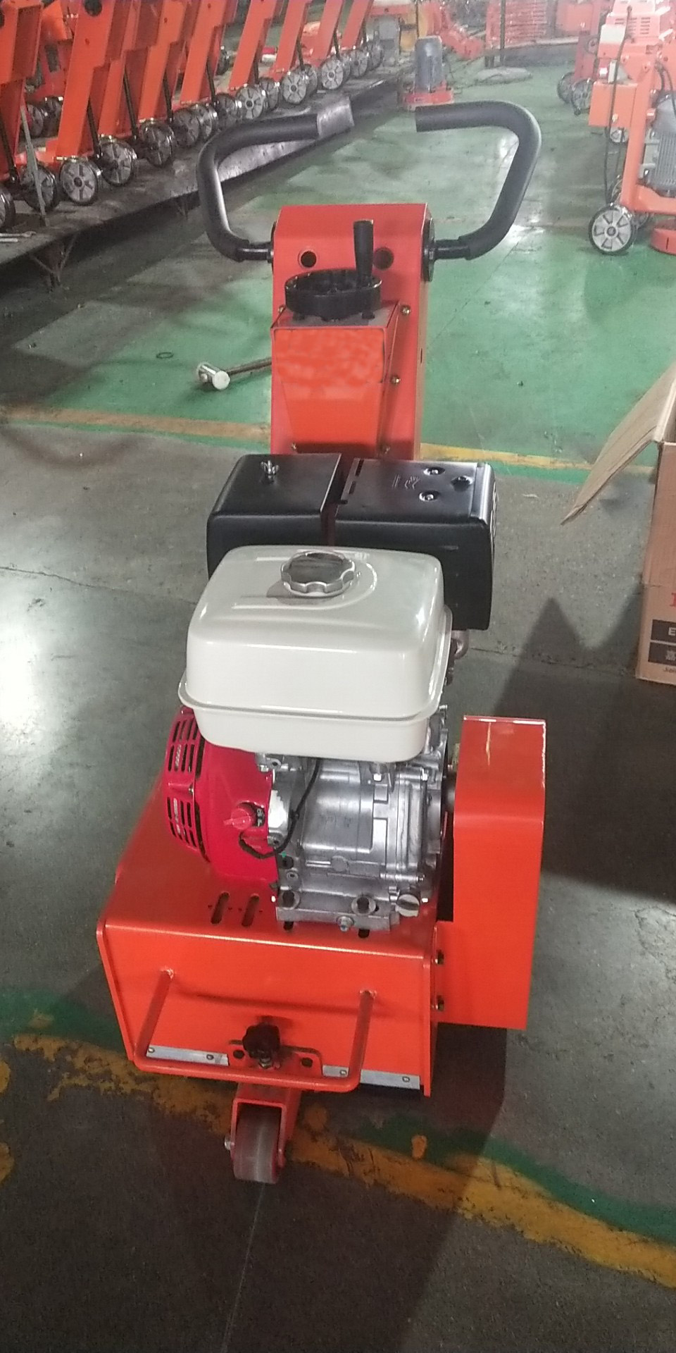 concrete floor scarifier with Honda GX390 engine for export 