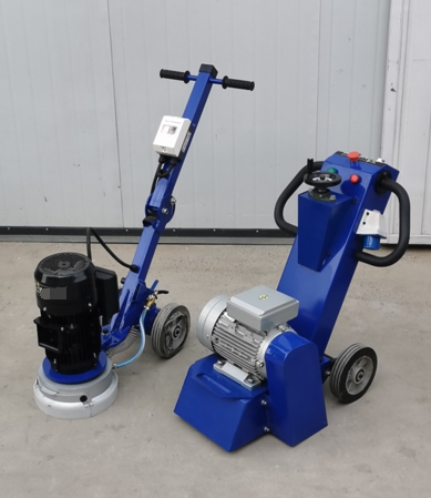 floor grinder and floor scarifier for surface preparation