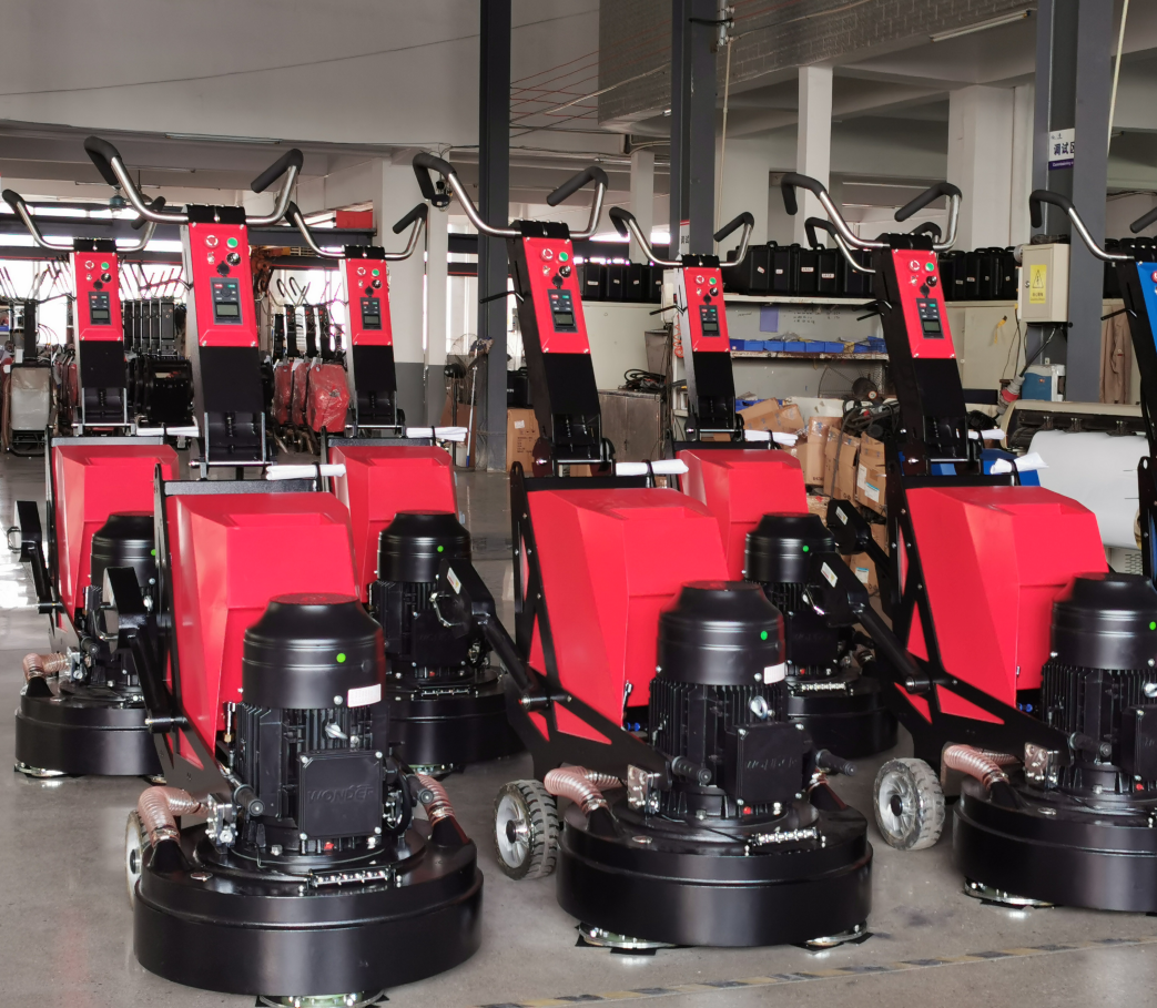 concrete grinder with industrial vacuum cleaner customized for distributor