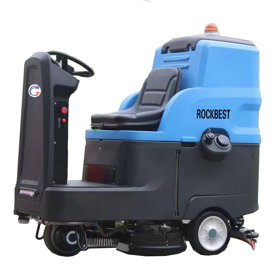 large automatic ride on floor scrubber