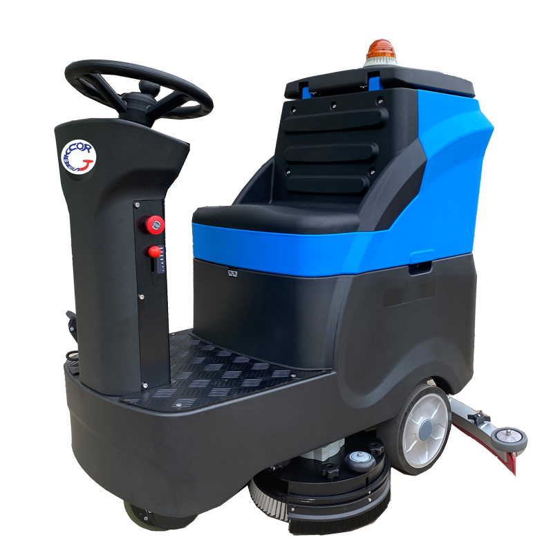 medium size industrial floor scrubber