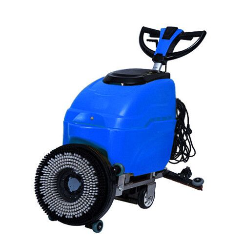 Electric floor scrubber