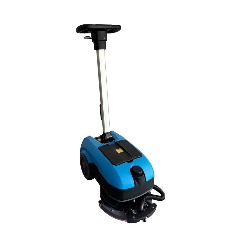 small floor scrubber with lithium battery powered