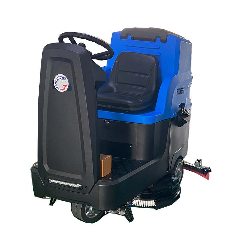 large automatic ride on floor scrubber